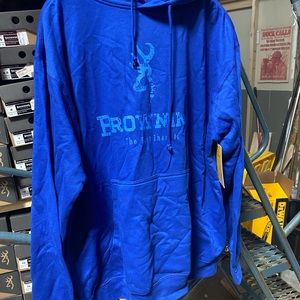 Mens Browning Buckmark Blue Sweatshirt